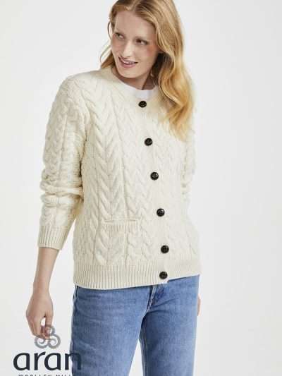 Cable & Weave Lumber Crew Cardigan