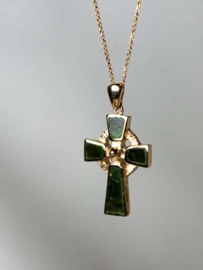 14k Gold Reversible Celtic Cross