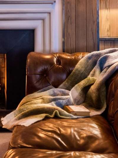 Large mohair throw blanket handmade in Ireland