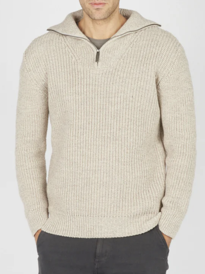 Owenroe Ribbed Troyer Sweater