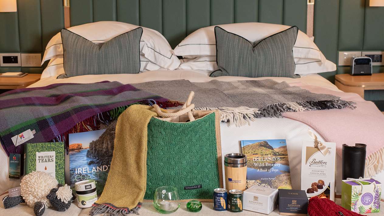 Premium corporate gifts in Ireland featuring luxury Irish products, ideal for room drop gifts, executive gifting, and corporate events.