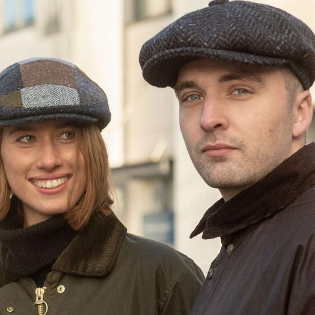 Irish Wool Hats – Handcrafted Newsboy and Trinity Caps for corporate gifting and room drops.