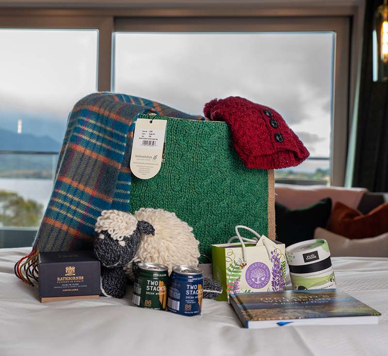 Premium corporate gifts in Ireland featuring luxury Irish products, perfect for room drop gifts and corporate gifting.