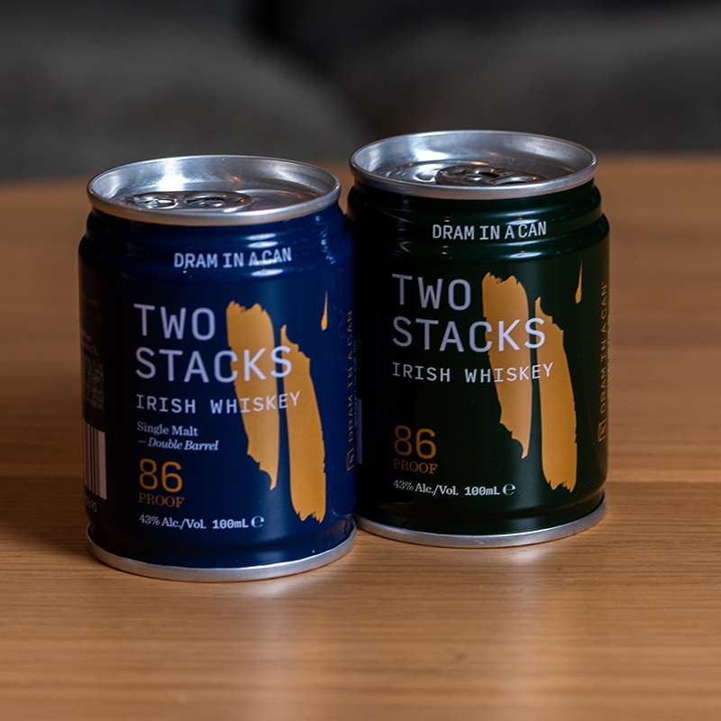 Portable Dram in a Can, offering a refined Irish whiskey experience for corporate gifts.