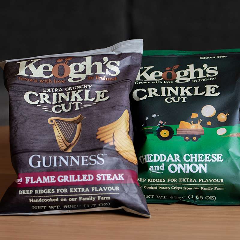 Savoury Guinness crisps, a perfect Irish room drop gift showcasing the iconic stout flavour.