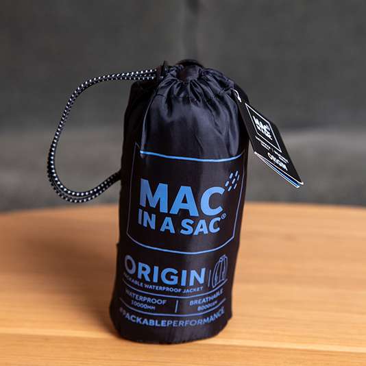 Mac in a Sac – Lightweight, packable rainwear for corporate gifting and room drops.