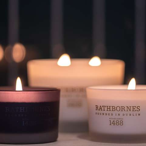 Rathborne Candles, handcrafted in Ireland, offering premium quality and timeless fragrances.