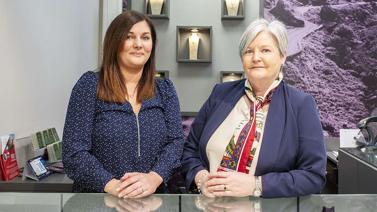 Friendly staff at Moriarty’s Boutique in Adare – Irish gift store team providing personal service.