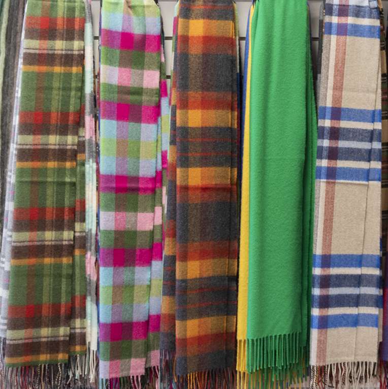 Irish merino and lambswool scarves – unique corporate gift ideas.