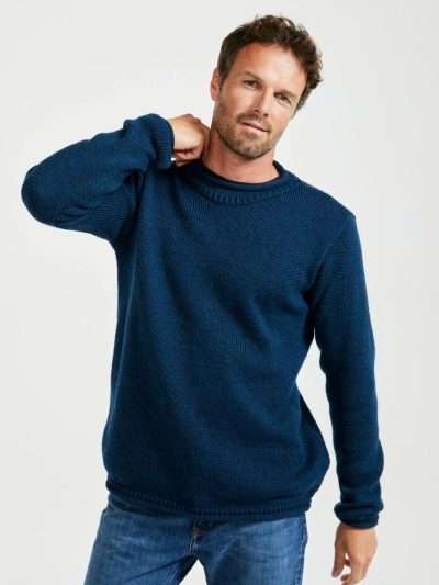 Men's Roll Neck Wool Sweater